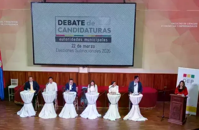 El debate de candidatos a la Alcaldía de Sucre.