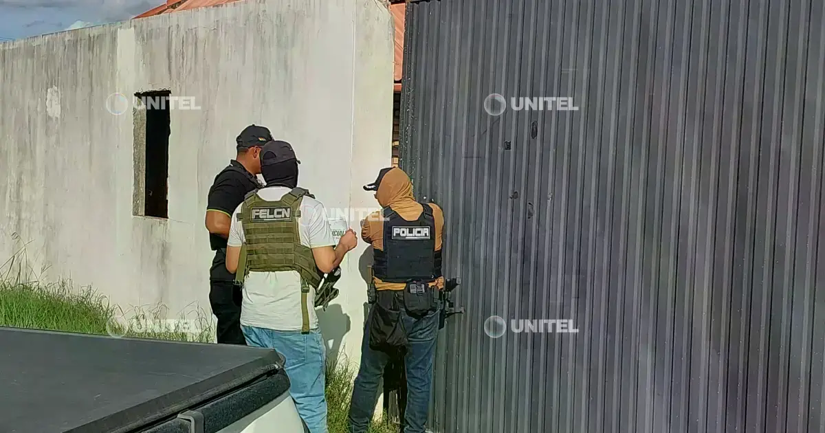 Uno de los lugares donde actuaron la Policía y Fiscalía en los allanamientos.