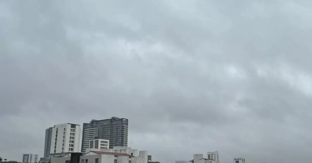 Cielo nublado en Santa Cruz de la Sierra.