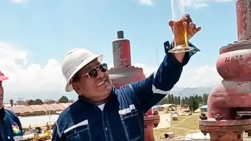 El ejecutivo de la Confederación de Choferes de Bolivia, Lucio Gómez.