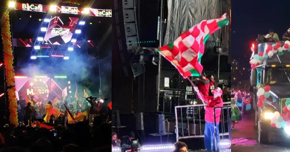 Cierre de campaña del candidato a la Alcaldía de El Alto, Néstor Yujra