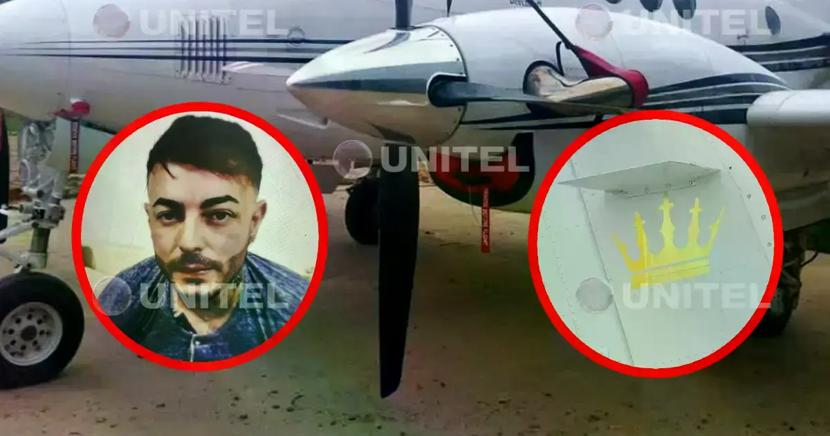 Sebastián Marset, el avión incautado en Bolivia y la corona identificada como su sello.