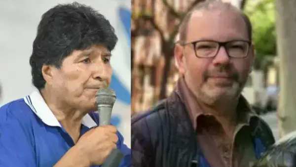 Evo Morales y Philip Lichtenfeld.