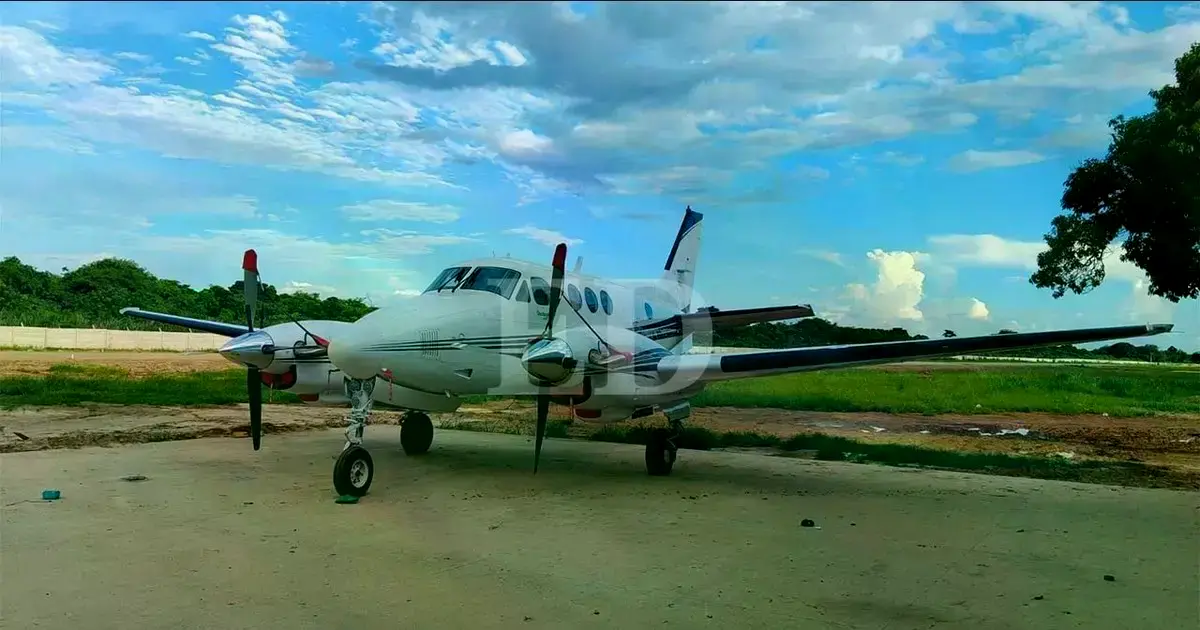 Una de las avionetas incautadas en El Coloradillo.