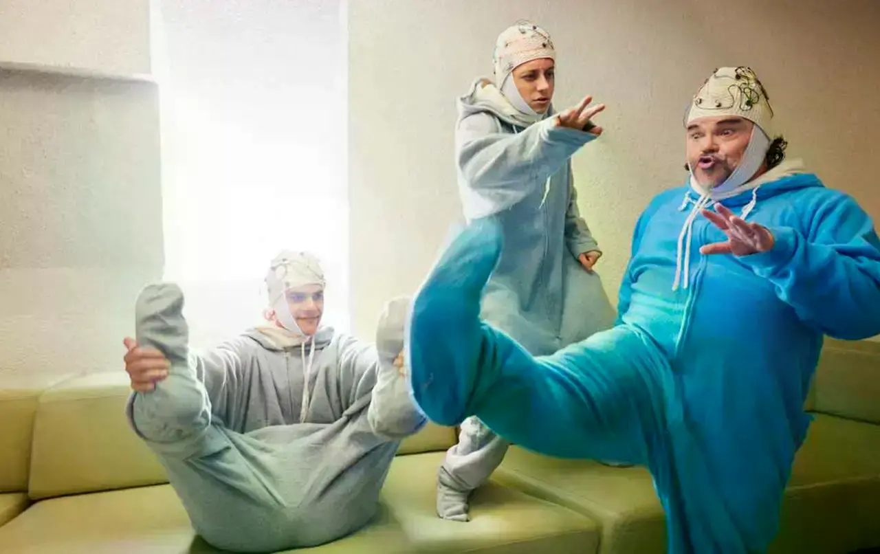 Ca7riel y Paco Amoroso con Jack Black.