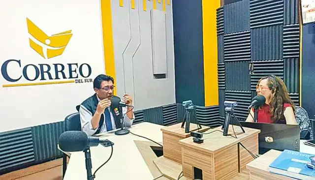 Favio Chacolla, presidente del TED Chuquisaca, en Correo del Sur Radio.