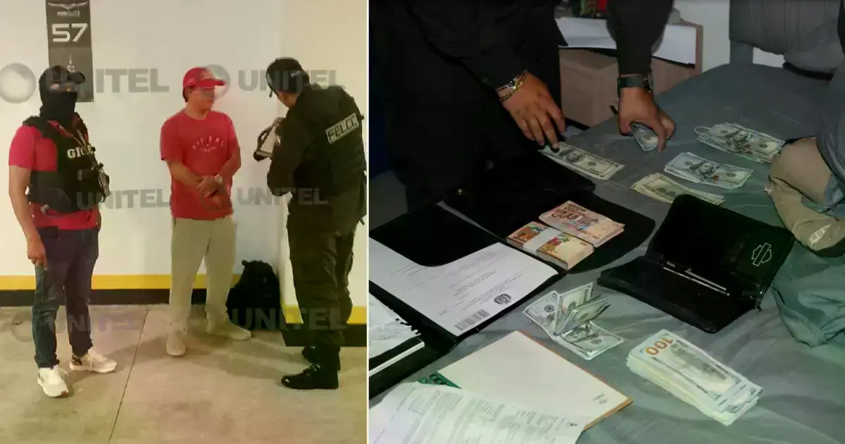 Marcelo Arce Mosqueira al momento de su captura.