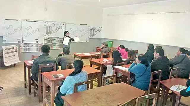 Un jurado electoral.