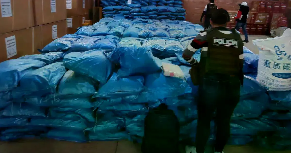 Incautación de sustancias controladas en Oruro.