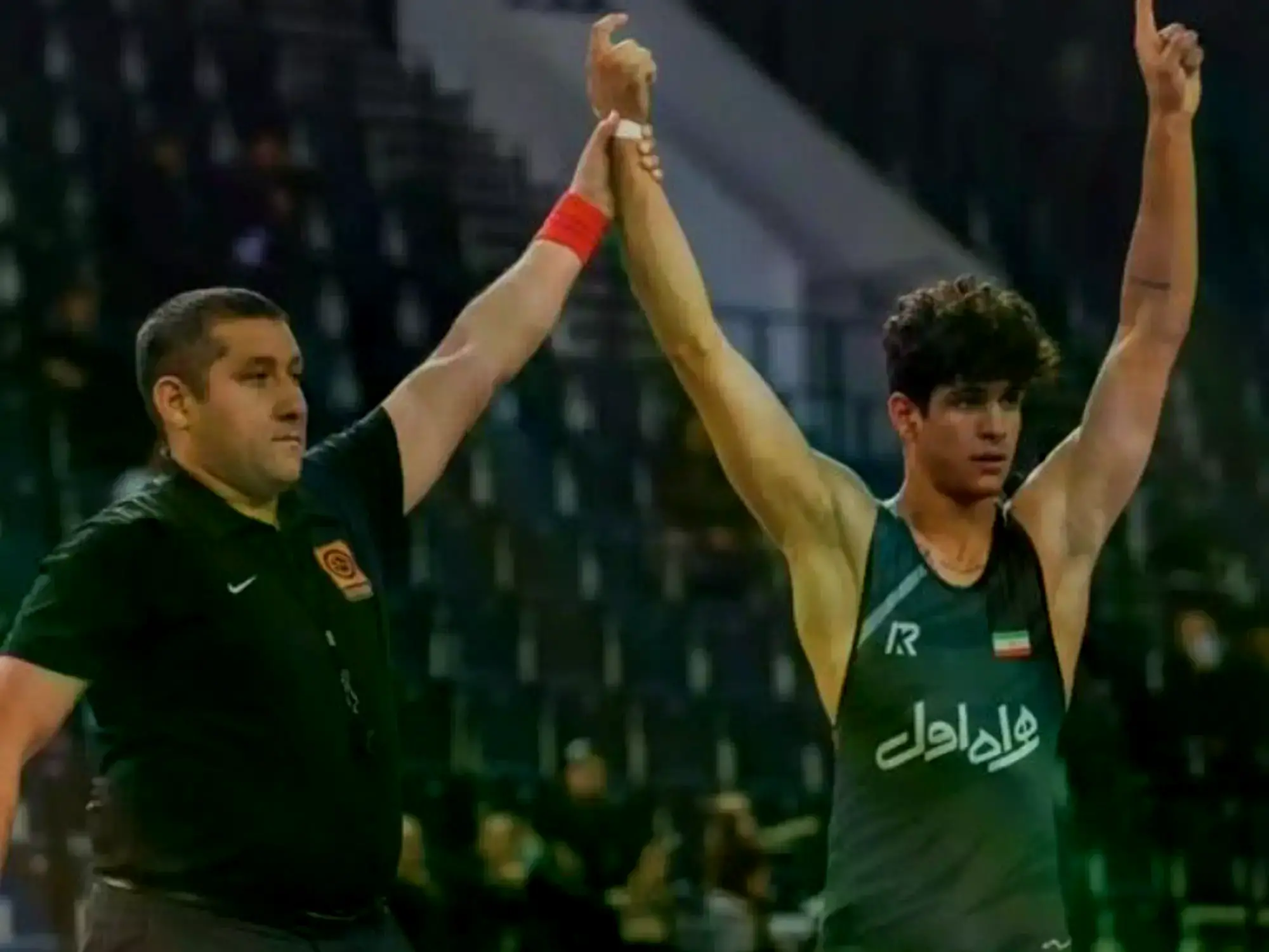 Saleh Mohaddani, Mehdi Ghasemi y Saeed Davodi (de izquierda a derecha).