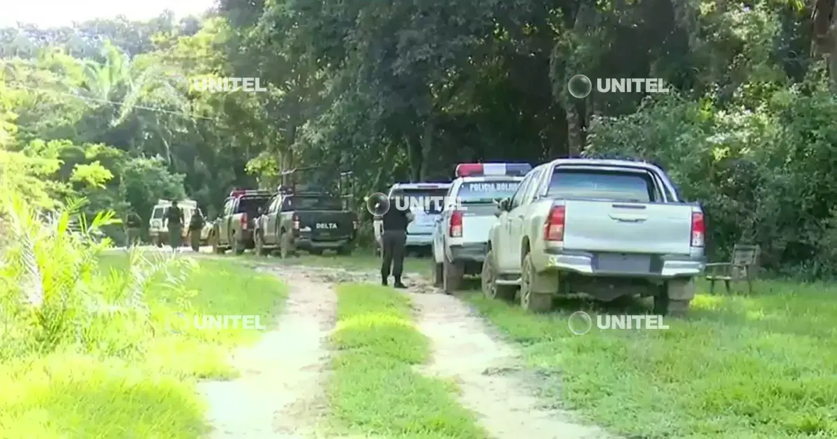 Un contingente policial se desplazó hasta Portachuelo.