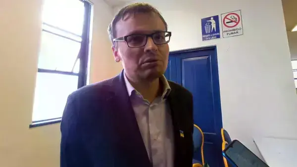 Primer secretario de Asuntos Consulares de la Embajada de Ucrania en Brasil, Heorhii Erman.