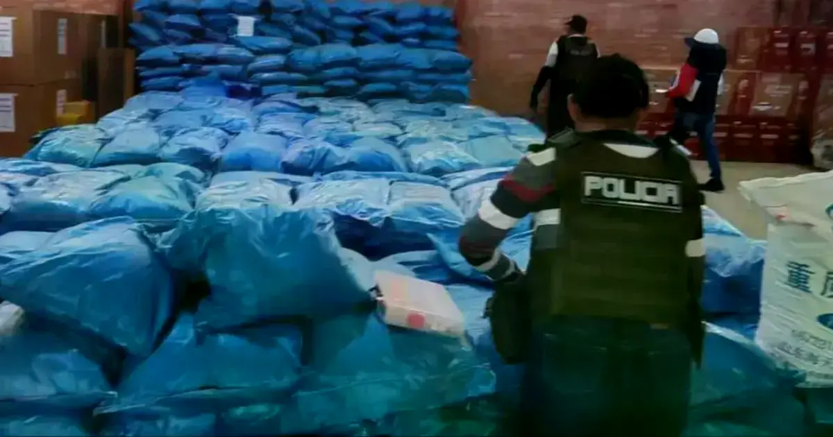 Sustancias controladas incautadas en Oruro.