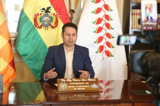 El vicepresidente Edmand Lara en una aparición anterior.