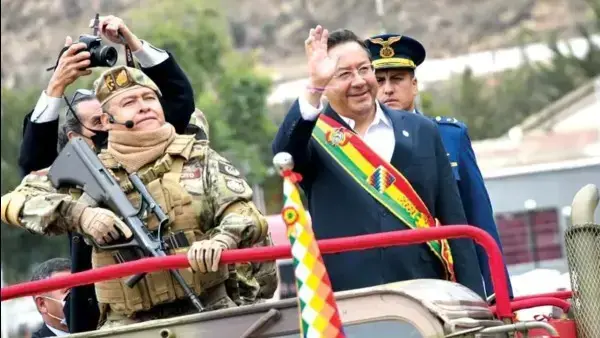 El excomandante del Ejército Juan José Zúñiga y el expresidente Luis Arce.