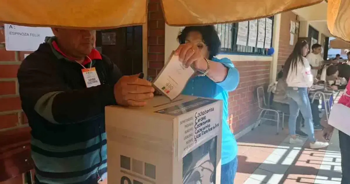 Jornada de votación en Bolivia