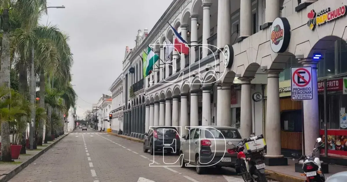 Centro de la ciudad de Santa Cruz de la Sierra el día de las elecciones.