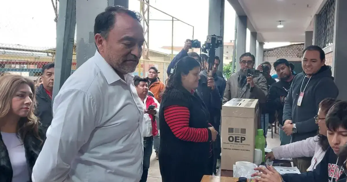 Sergio Rodríguez, candidato a la Gobernación de Cochabamba.