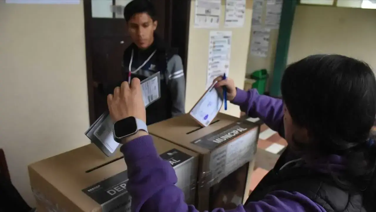 Jornada electoral en Cochabamba.