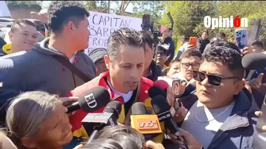 Edman Lara, antes de ingresar al juzgado de La Guardia.