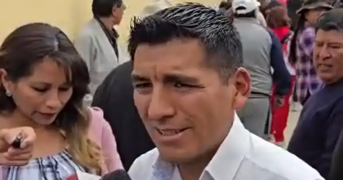 El candidato por la agrupación Nueva Generación Patriótica, Iván Quispe.