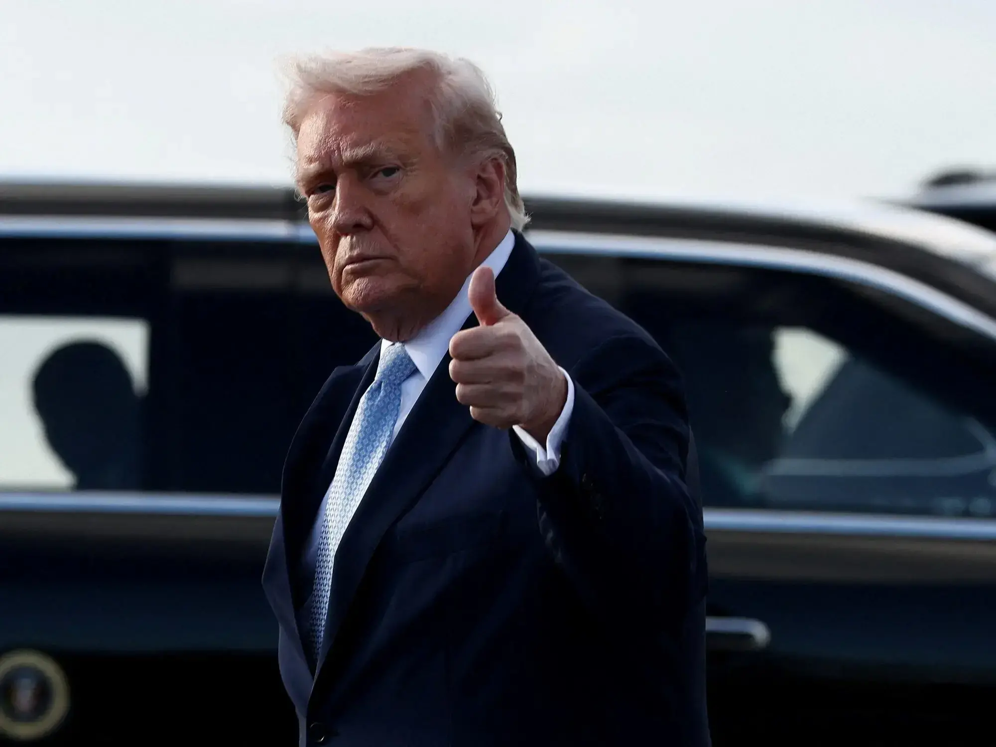 Donald Trump en un acto público.