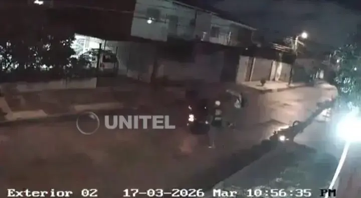 El hecho quedo grabado en camaras de seguridad