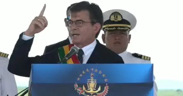 El presidente Rodrigo Paz desde Puerto Quijarro.