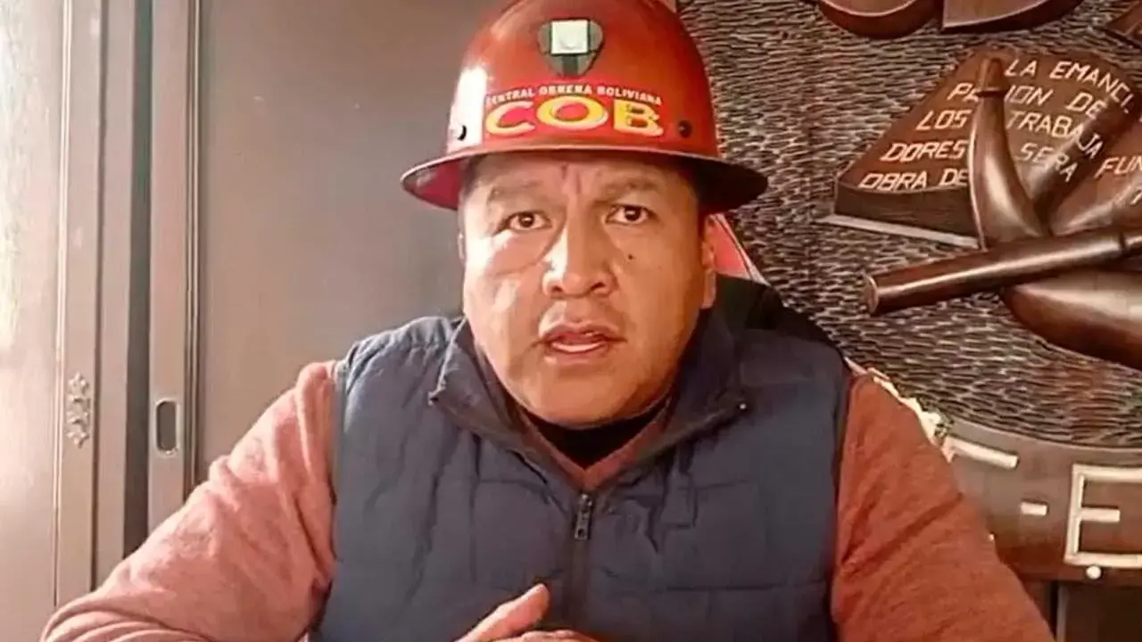 El ejecutivo de la Central Obrera Boliviana (COB), Mario Argollo.