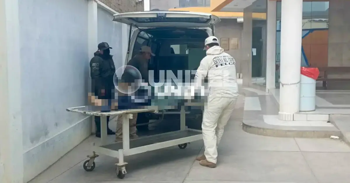El cuerpo de la víctima fue llevado a la morgue.