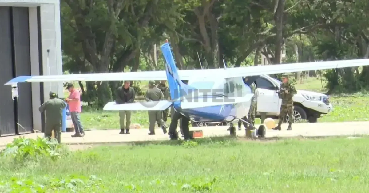 Una de las avionetas a las que se realizó el microaspirado
