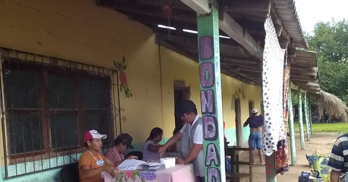 Votación en la comunidad San Fernando