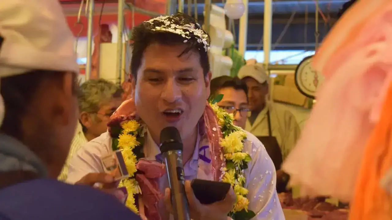 Jeyson Auza, exministro de Salud y excandidato a la Alcaldía de Sucre.