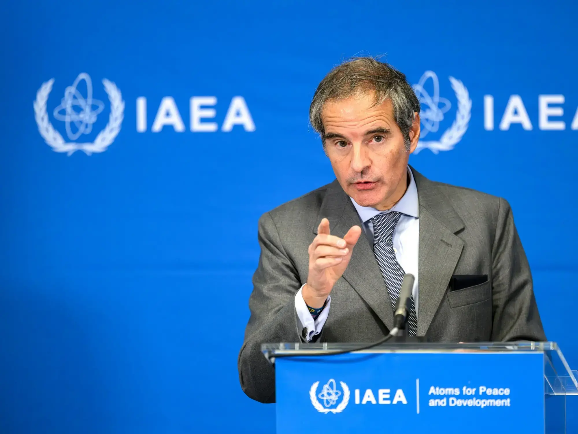 El director general del Organismo Internacional de Energía Atómica (OIEA), el argentino Rafael Grossi.