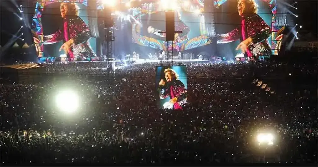 Una imagen del histórico concierto de los Rolling Stones, en la capital cubana.