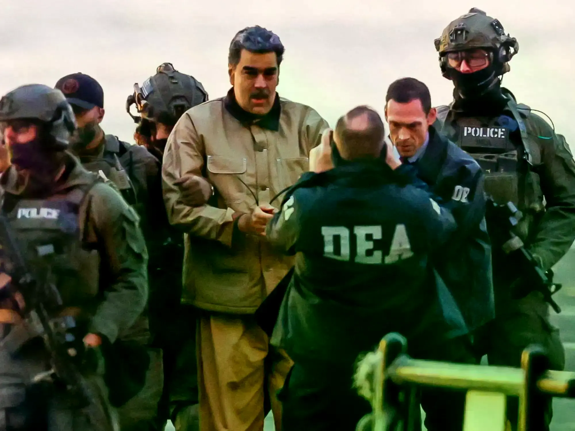 El expresidente de Venezuela, Nicolás Maduro, durante su traslado hacia la Corte de Nueva York en enero pasado.