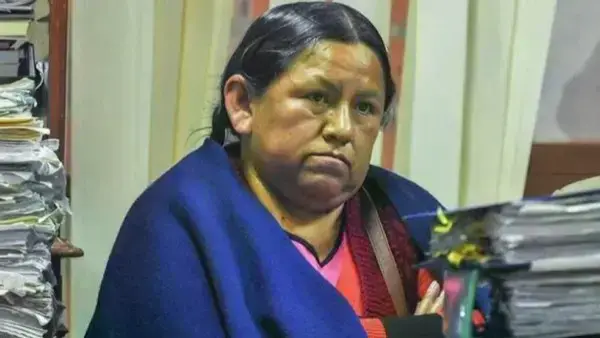 La exministra Nemesia Achacollo.