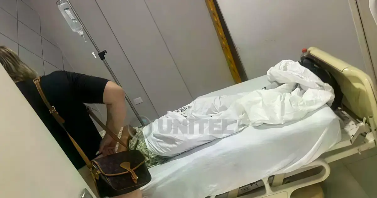 El afectado está internado