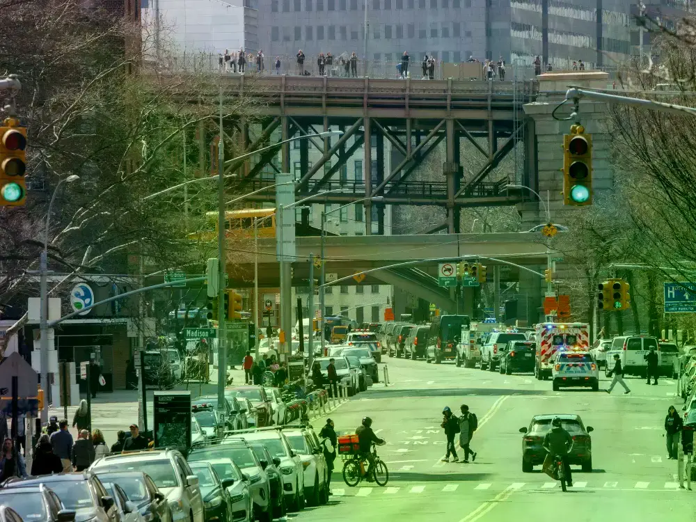 Dibujo de la artista Jane Rosenberg que muestra a Nicolás Maduro durante su comparecencia en un tribunal federal de Nueva Yor