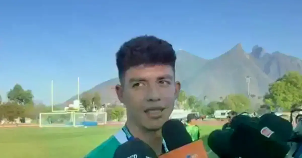 Gabriel Villamil durante la zona mixta.