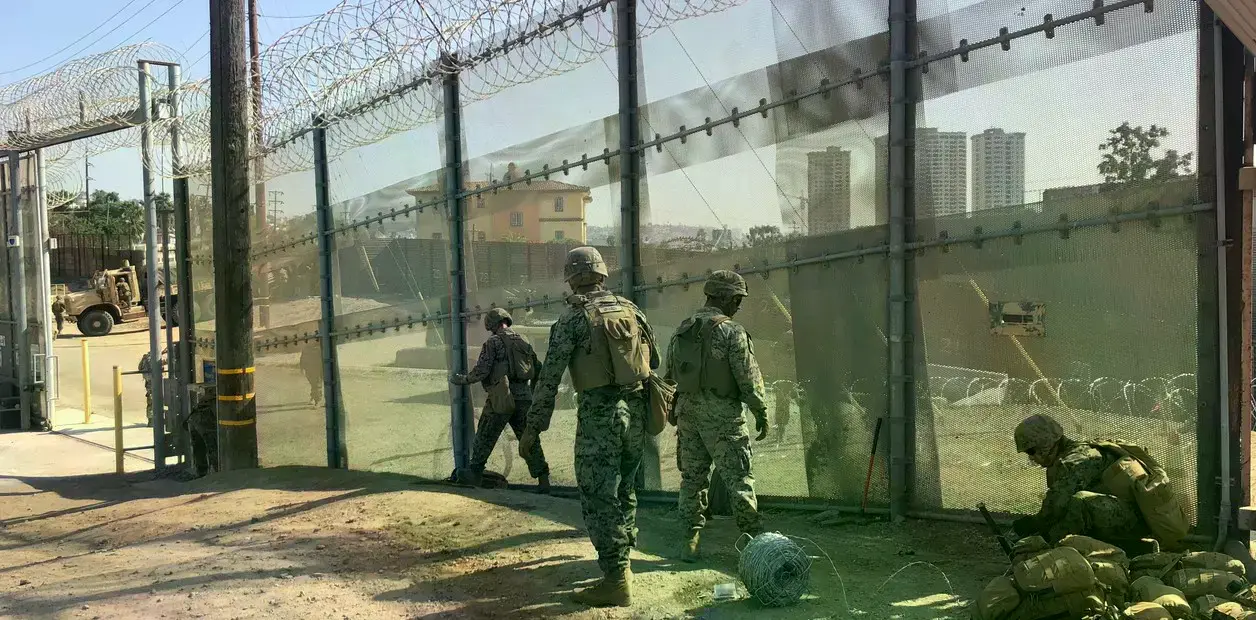 Soldados estadounidenses en un ejercicio de entrenamiento.