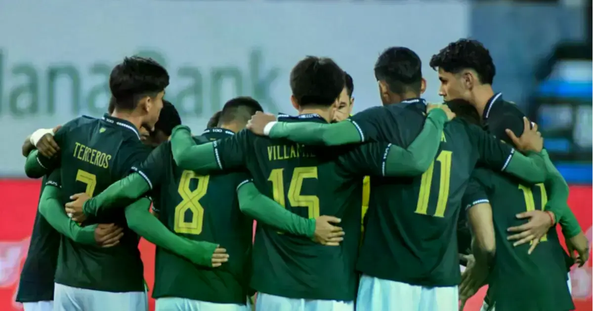 Jugadores de la Verde durante un partido previo.