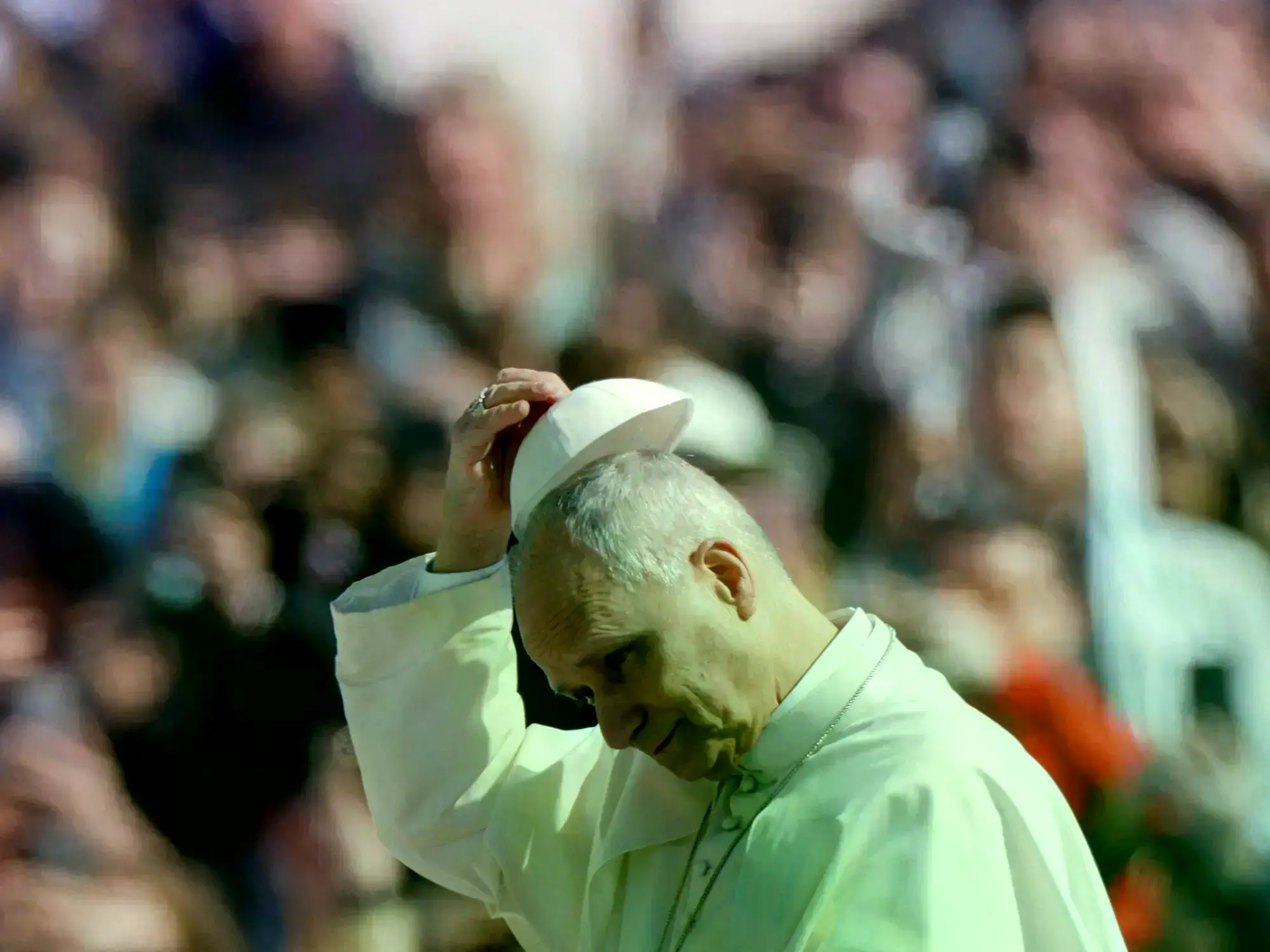 El Papa León XIV durante un acto público anterior.