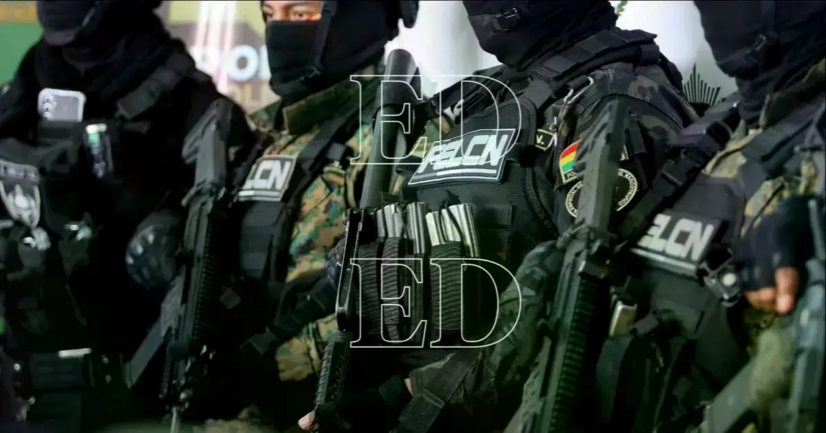 Uniformados de la Fuerza Especial de Lucha Contra el Narcotrafico (Felcn).
