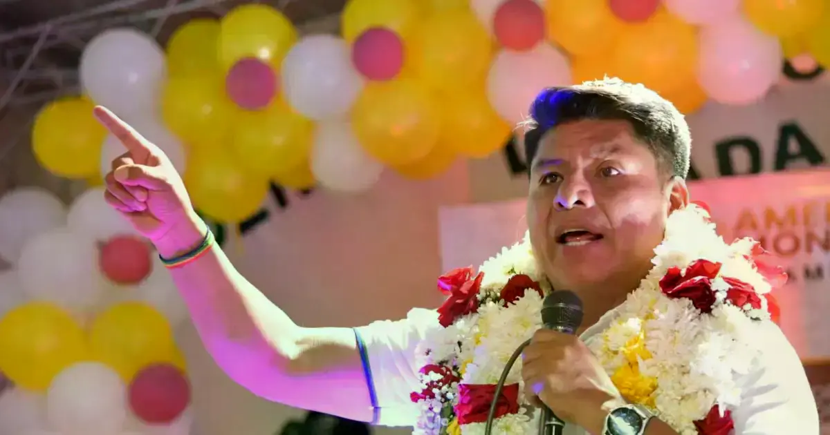 El candidato de Alianza Unidos Por los Pueblos (A-UPP), Leonardo Loza.