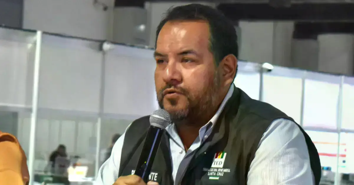El presidente del TED de Santa Cruz, Marco Monasterio.