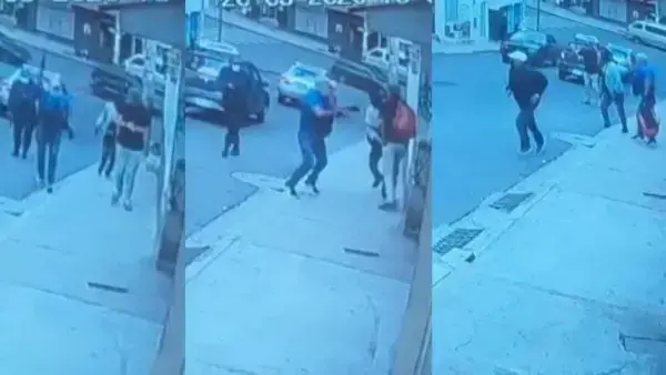 Imágenes de la cámara de vigilancia del atraco.