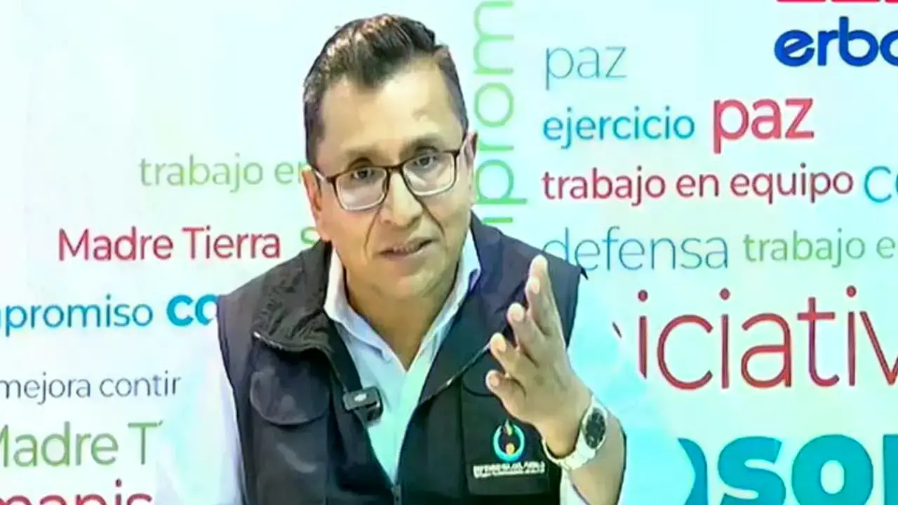 El defensor del Pueblo, Pedro Callisaya.