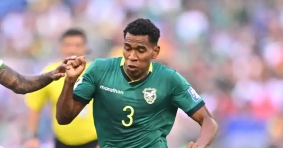 Diego Medina, jugador de la selección boliviana.