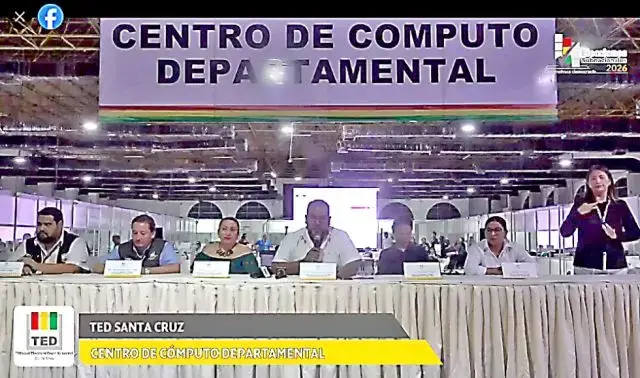 El informe de las autoridades electorales del TED cruceño.